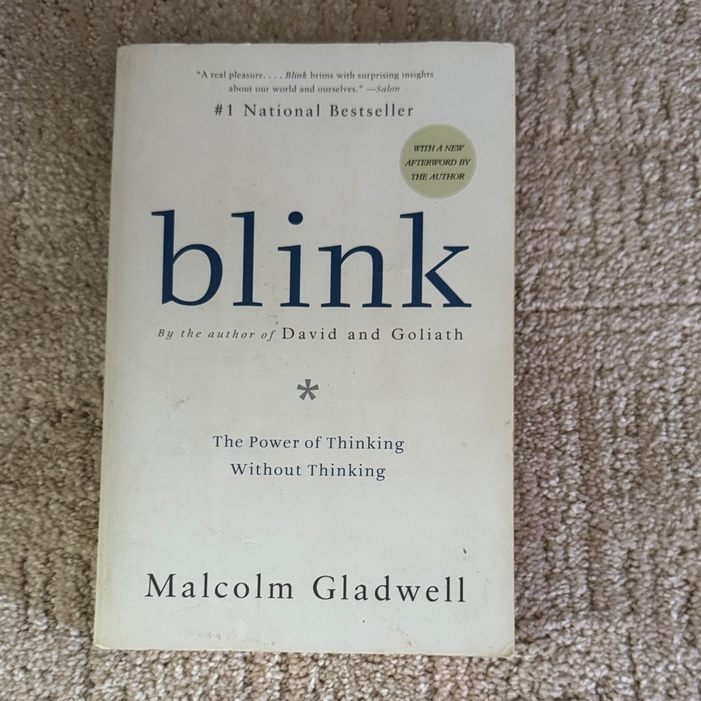 Blink by Malcolm Gladwell Book